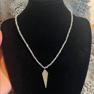 MARYLN SCHIFF dagger beaded necklace